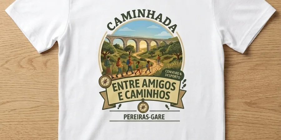 T-Shirt Caminhada 2026 — Reserva a tua!